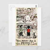 Hoeveel voor een cent? briefkaart (Voorkant / Achterkant)