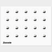 Hoeveel voor knuffels? Grappige zwarte kat sticker (Vel)