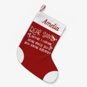 Hoeveel weet je al Schattige grappig Kleine Kerstsok (Voorkant (Hangend))