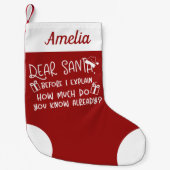 Hoeveel weet je al Schattige grappig Kleine Kerstsok (Voorkant)