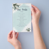 Hoeveel weet je over The Bride Trivia Card Flyer (Hand)