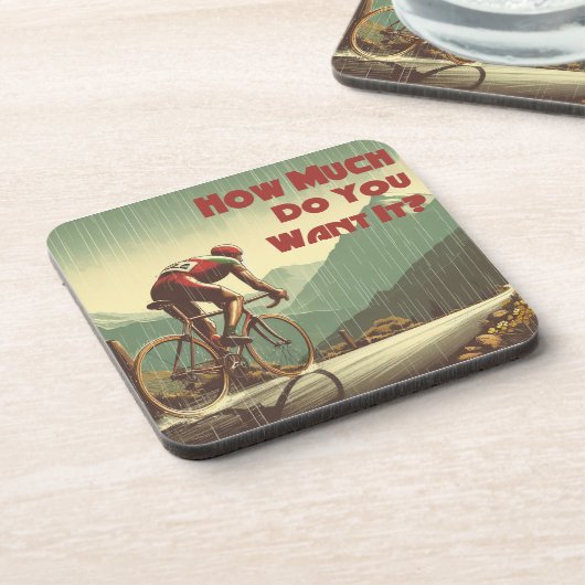 Hoeveel wil je het fietsen bier onderzetter (Linkerzijde)