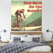 Hoeveel wil je het fietsen canvas afdruk (Insitu (Slaapkamer))