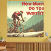 Hoeveel wil je het fietsen canvas afdruk (Insitu (Woonkamer))