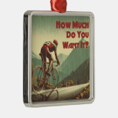 Hoeveel wil je het fietsen metalen ornament (Rechts)