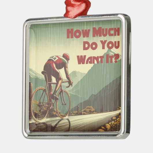 Hoeveel wil je het fietsen metalen ornament (Links)