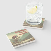 Hoeveel wil je het fietsen stenen onderzetter (Zijkant)