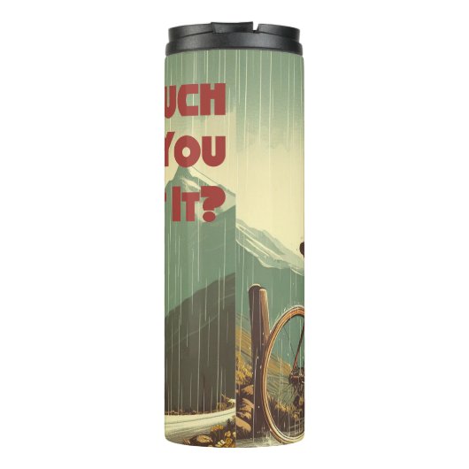 Hoeveel wil je het fietsen thermosbeker (Achterkant)