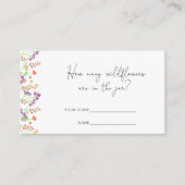 Hoeveel wilde bloemen zijn er in de pot? informatiekaartje (Voorkant)