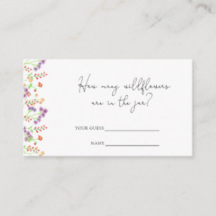 Hoeveel wilde bloemen zijn er in de pot? informatiekaartje