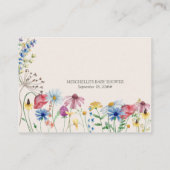 Hoeveel Wilde Zaden Baby shower gamen Kaart (Achterkant)