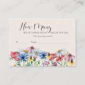 Hoeveel Wilde Zaden Baby shower gamen Kaart (Voorkant)