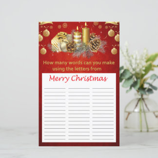 Hoeveel woorden kun je maken van Merry Christmas