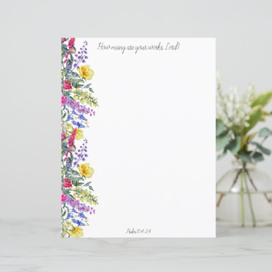 Hoeveel zijn uw werken Christelijk briefpapier (Staand voorkant)