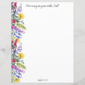 Hoeveel zijn uw werken Christelijk briefpapier (Voorkant)