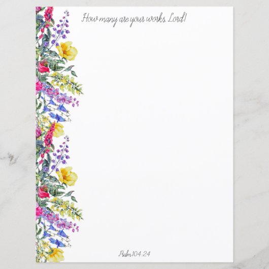 Hoeveel zijn uw werken Christelijk briefpapier (Voorkant)