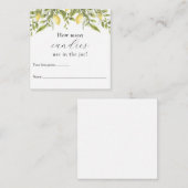 Hoeveel zitten er in de Jar Shower-gamekaart? Informatiekaartje (Voorkant / Achterkant)