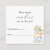 Hoeveel zitten er in de Jar Shower-gamekaart? Informatiekaartje (Voorkant)