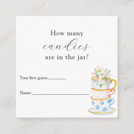 Hoeveel zitten er in de Jar Shower-gamekaart? Informatiekaartje