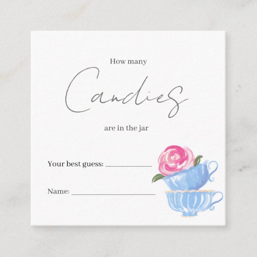 Hoeveel zitten er in de Jar Shower-gamekaart? Informatiekaartje (Voorkant)