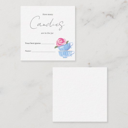 Hoeveel zitten er in de Jar Shower-gamekaart? Informatiekaartje (Voorkant / Achterkant)