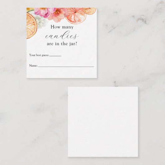 Hoeveel zitten er in het Jar Shower Game? Informatiekaartje (Voorkant / Achterkant)