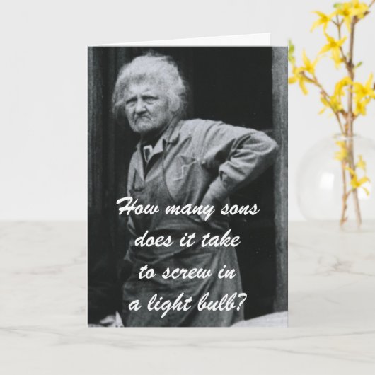 Hoeveel zonen? kaart (Gele Bloem)