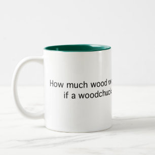 Hoeveel zou een Woodchuck hebben? Tweekleurige Koffiemok