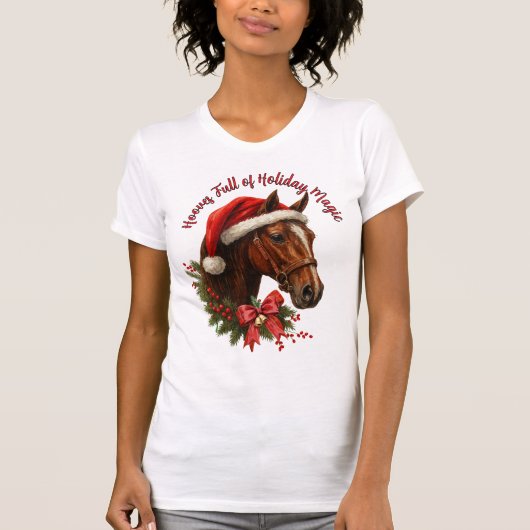 Hoeven vol Kerstmagie T-shirt (Voorkant)
