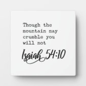 Hoewel de berg Isaiah 54:10 kan afbrokkelen Fotoplaat (Voorkant)