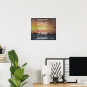 Hoewel mijn wereld in de war is poster (Thuiskantoor)