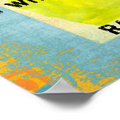 hoewel we de wereld reizen poster (Hoek)