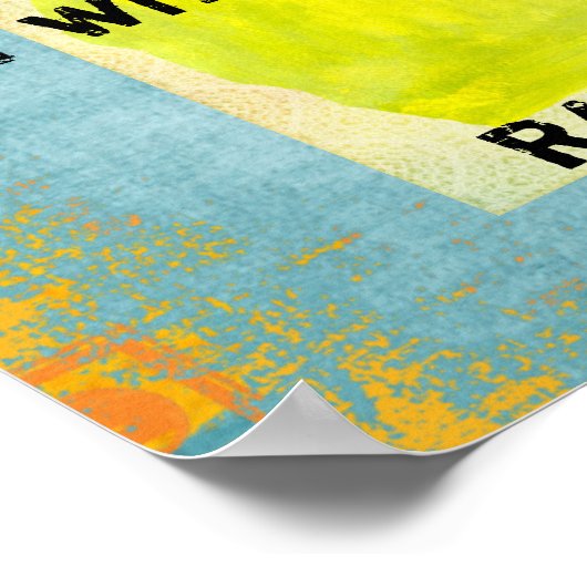 hoewel we de wereld reizen poster (Hoek)