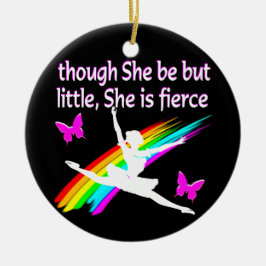 HOEWEL ZE KLEIN IS, IS ZE FEL DANSERSONTWERP KERAMISCH ORNAMENT