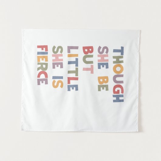 Hoewel ze klein is, is ze fel wandkleed (Voorkant (horizontaal))