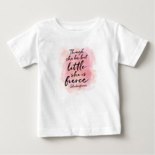 Hoewel ze maar een klein waterverf kinder T-shirt