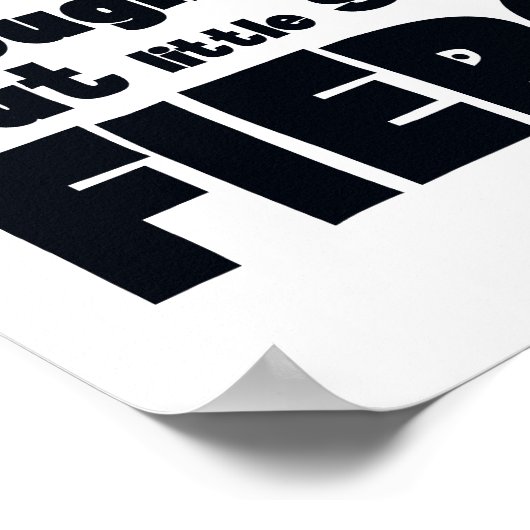 Hoewel ze maar een kleine kinderkamer is poster (Hoek)