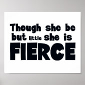 Hoewel ze maar een kleine kinderkamer is poster (Voorkant)