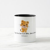 Hoewel ze maar een kleine koffie-mok is mok (Midden)