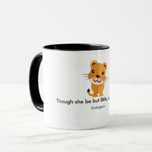 Hoewel ze maar een kleine koffie-mok is mok