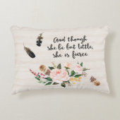 Hoewel ze maar klein is, is ze bruin accent kussen (Voorkant)