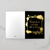 Hoewel ze maar klein is, is ze bruin folie wenskaart (Buiten Laag)