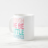 Hoewel ze maar klein is, is ze bruin koffiemok (Voorkant links)