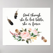 Hoewel ze maar klein is, is ze bruin poster (Voorkant)