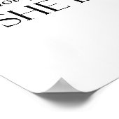 Hoewel ze maar klein is, is ze brutaal poster (Hoek)