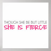 Hoewel ze maar klein is, is ze brutaal poster (Voorkant)