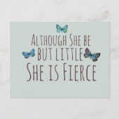 Hoewel ze maar klein is, is ze hevig briefkaart (Voorkant)