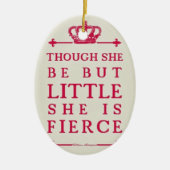 Hoewel ze maar klein is, is ze hevig keramisch ornament (Voorkant)