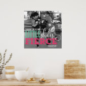 "Hoewel ze maar klein is, is ze hevig" Poster (Keuken)