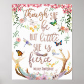 Hoewel Zij Maar Klein Is, Is Ze Fel Bosprint Poster (Voorkant)